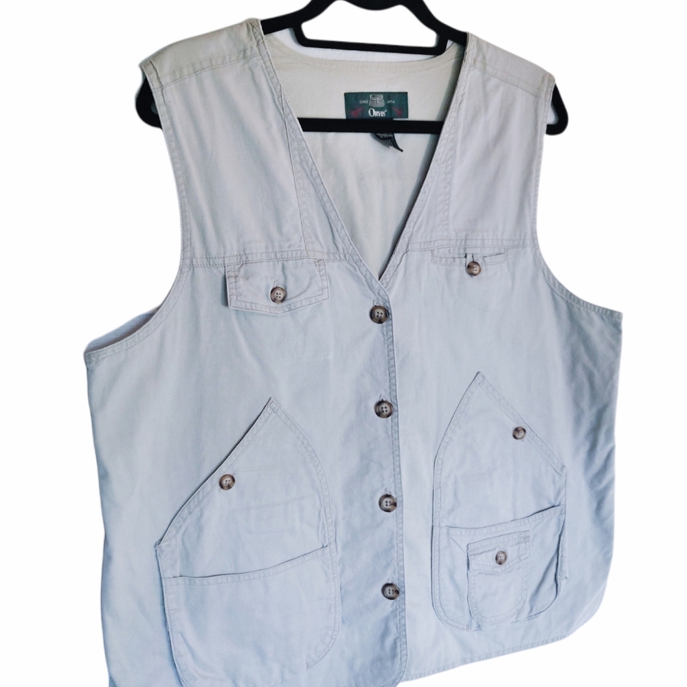 Vintage Orvis Fishing/Utility Vest Quilted Back